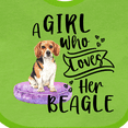 thumbnail image 4 of Inktastic A Girl Who Loves Her Beagle Boys or Girls Baby Bib, 4 of 4