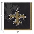 thumbnail image 2 of New Orleans Saints Paper Beverage Napkins 48 Count for 24 Guests, 2 of 3
