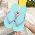 thumbnail image 2 of Xucatan Women's EVA Flip Flops, Solid Color Thong Sandals with Round Toe, Lightweight Cushioned Flat Slippers, Non Slip Soft Sole Casual Summer Beach Shoes for Indoor Outdoor Gift, 2 of 9