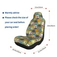 thumbnail image 5 of Salouo Hawaiian Style Pattern Car Seat Covers,Universal Car Seat Protectors Easy to Install Car Cover Car Accessories Auto/rucks/Van/SUV-1, 5 of 9