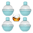 thumbnail image 1 of 4 piezas bombilla bola de hielo bandeja de hielo molde para cubitos de hielo tipo bombilla [azul cielo], 1 of 5