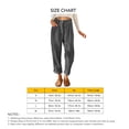 thumbnail image 5 of Loose Straight Trousers Pure Color Pockets High Waisted Fashionable Straight Leg Pants for Women Dark Gray M, 5 of 5