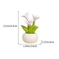 thumbnail image 4 of LAMIRO Car Dashboard Plant Resin Flower Pot Knick Knacks Mini Plant Figurines Decorations Gifts for Women,Car Desk Bookshelf Decor,Bathroom Home Kitchen Rustic Table Centerpiece Shelf Deco, 4 of 6