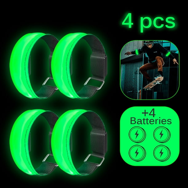 1 PAIR BATTERY SHOE CLIP SET LED Flashing Light-up FOR running jogging  cycling
