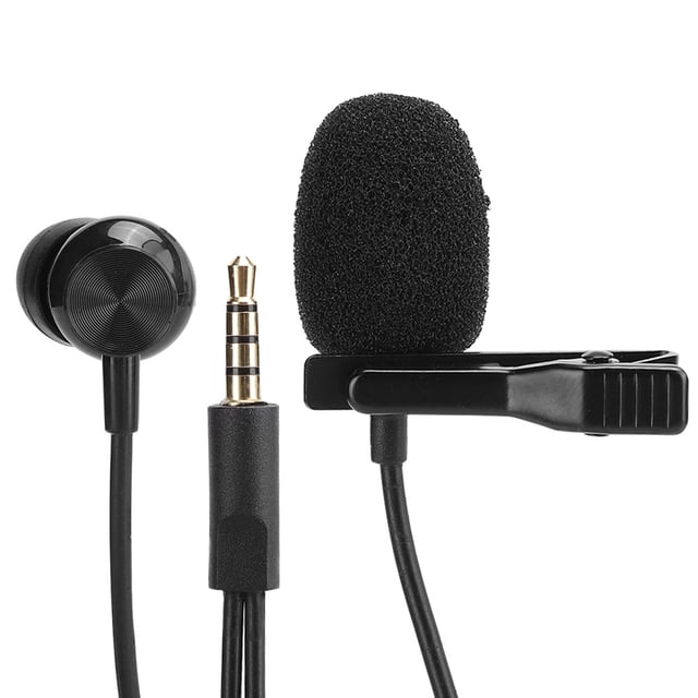 Mini micrófono con pinza para corbata Bling Bling micrófono pequeño para teléfono móvil grabación de karaoke