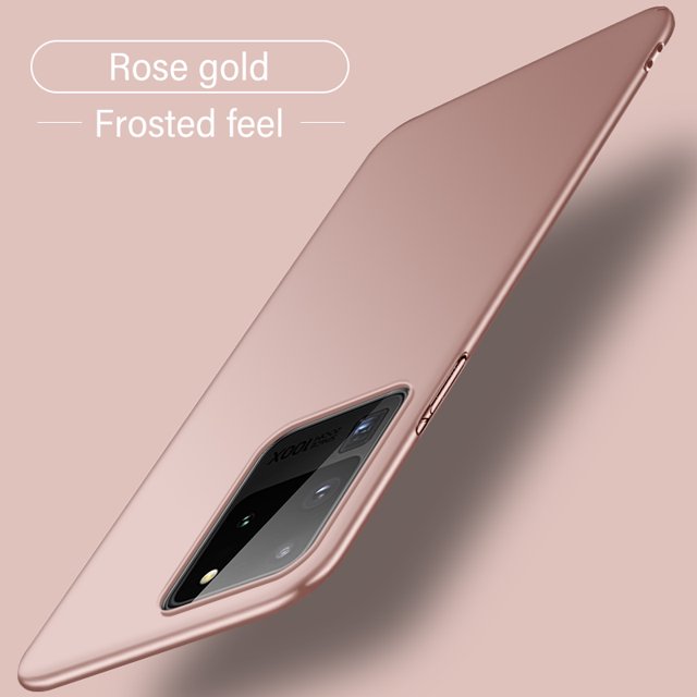 Ultra-thin Magnetic Hard Matte PC Phone Case For Samsung Galaxy S24 S23 S22 S21 S20 FE Note 20 10 Plus Frosted Protection Cover Rose Gold For Galaxy S23