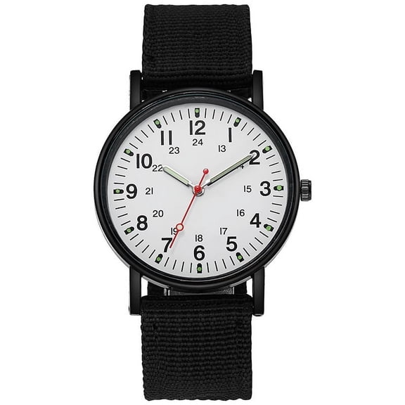 Classics Watches for Men & Women Fashion Woven Strap Casual Analog Quartz Wrist Watch Unisex Dressy Watchs for Work & Outdoor White