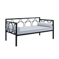 thumbnail image 4 of DHP Rebecca Metal Daybed Frame with Geometric Pattern, Twin, Black, 4 of 12