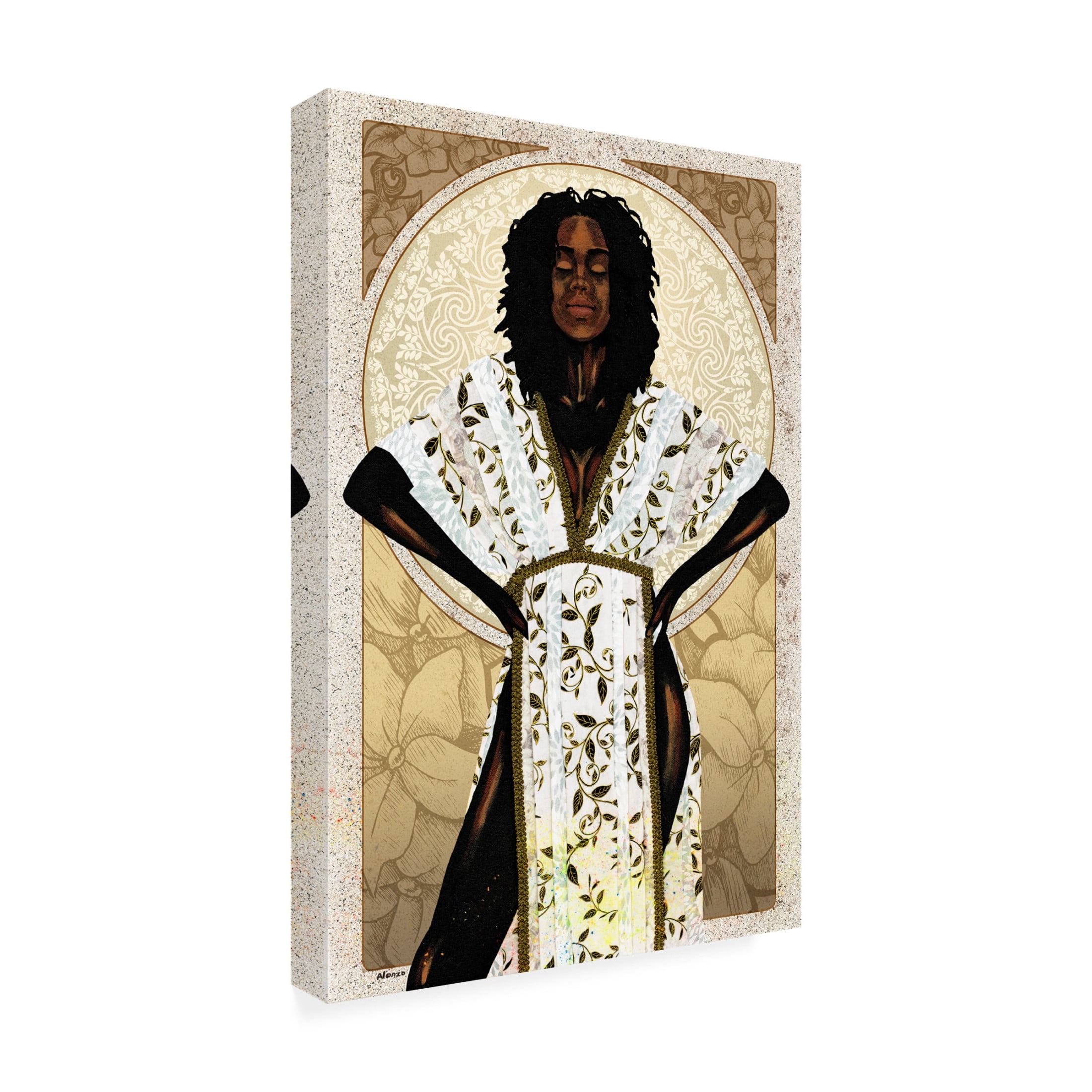 Trademark Fine Art Alonzo Saunders  Natural Beauty in Gold I Canvas Wall Art