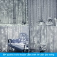 thumbnail image 6 of 320 LEDs Curtain Lights, 9.8ft x 9.8ft String Light, Waterproof, Daylight, 6 of 7