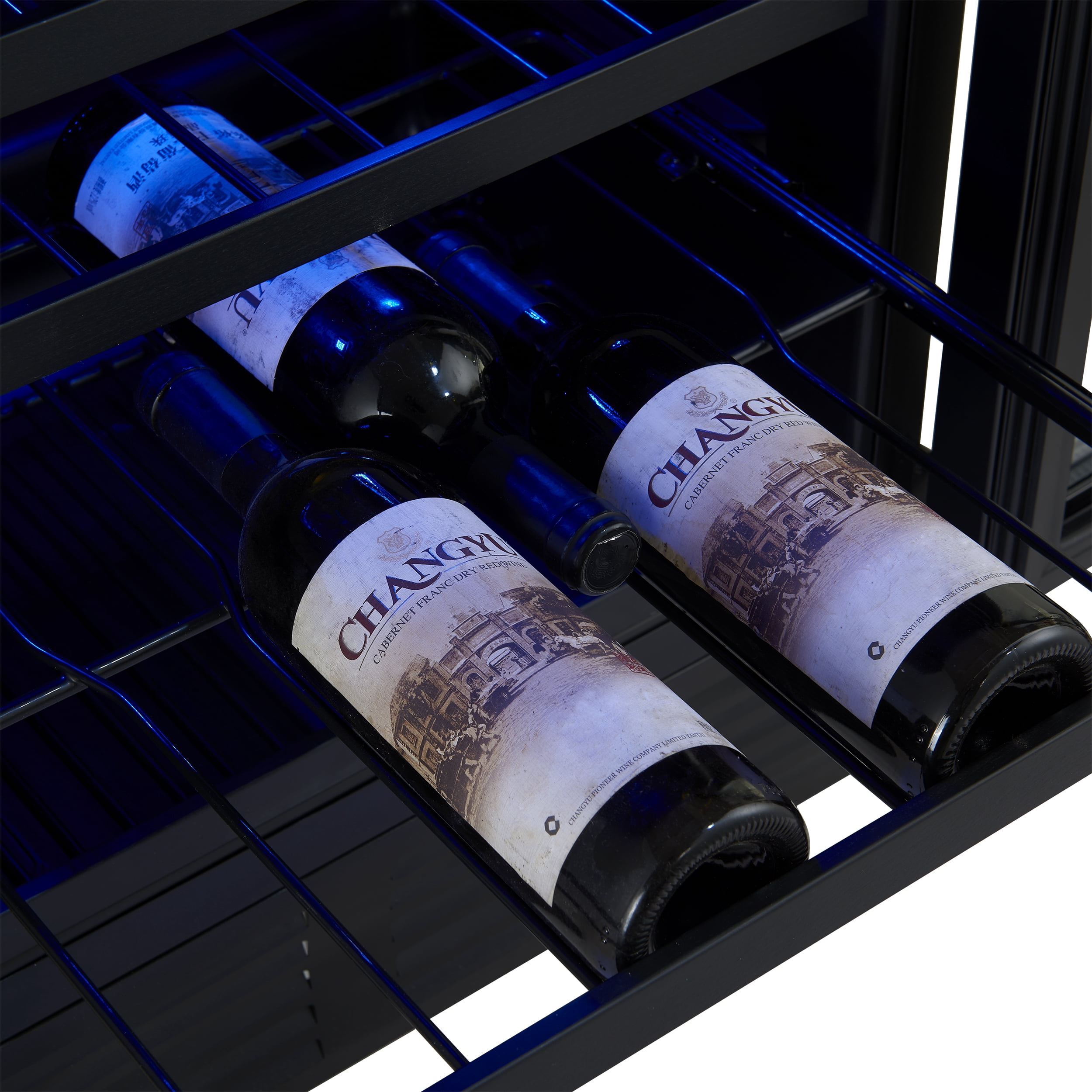 Forno Gemello 48 Inch Side-by-Side Wine and Beverage Cooler in Stainless Steel, French Door, 9.6 cu. ft.