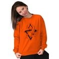 thumbnail image 3 of Triangle Dolphin Symbol Spirit Animal Unisex Plus Fleece Graphic Sweatshirt Brisco Brands 2X, 3 of 5
