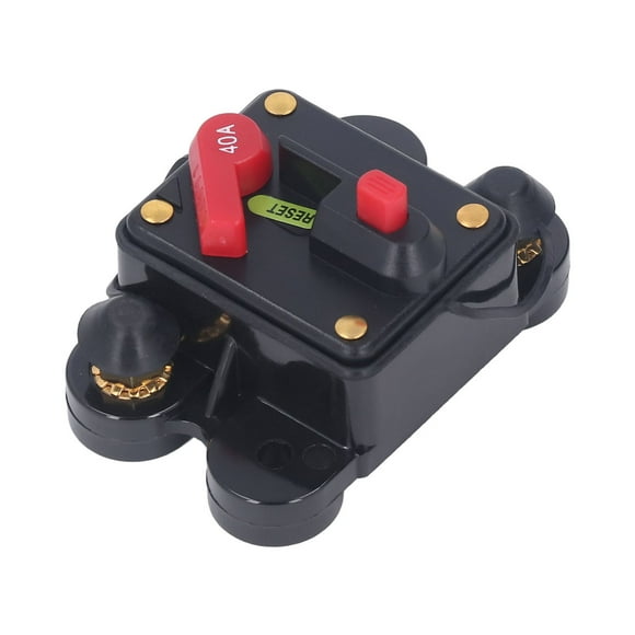 DC Circuit Breaker, Circuit Breaker DC 12-48V Manual Reset Circuit Breaker Switch Protector Circuit Breaker 1/4in Overcurrent, Circuit Breakers