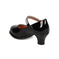 thumbnail image 3 of New Girl Indulge Aeris-01 Patent PU Rhinestones Mary Jane Kiddie Heel Pump, 3 of 5