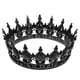 thumbnail image 1 of KAKOWELY Coronas barrocas, corona de reina, tiara gótica, coronas de cristal, tiara de princesa, tiara vintage para mujeres y niñas, disfraz de Halloween, fiesta de graduación, color negro, 1 of 4