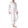 thumbnail image 2 of Sikiie Breast Cancer Awareness (4) Mens Pajama Set, Soft Warm Long Sleeve Sleepwear, Cozy Button-Down Pjs for Men-XX-Large, 2 of 7