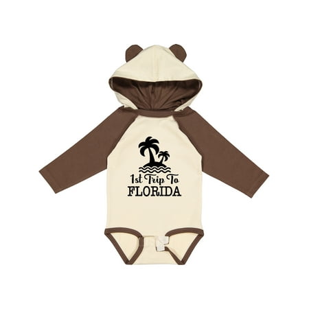 

Inktastic First Trip to Florida Vacation Gift Baby Boy or Baby Girl Long Sleeve Bodysuit