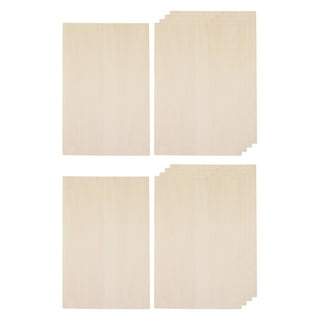 Unfinished Wood, 20pcs Balsa Wood Sheets, Basswood Thin Board for House Aircraft Ship Boat Arts and Crafts, School Projects, Wooden DIY Ornaments