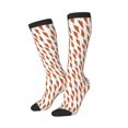 thumbnail image 2 of Bingfone Compression Socks for Women and Men Long Socks for Running Athletic Cycling Nurse-Carrot, 2 of 8