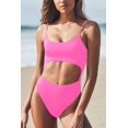 thumbnail image 4 of HSHDLDF Womens Scoop Neck Cut Out Front Lace Up Back High Cut Monokini One Piece Swimsuit, 4 of 6