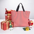 thumbnail image 4 of Easygdp Red And White Stripes Bolsa Tote para Mujer, Bolso de Hombro para Trabajo, Playa, Viajes, Compras y Supermercado, 4 of 5