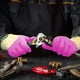 thumbnail image 3 of Guantes de trabajo de jardinería para damas duales para trabajadores de jardines de césped Ormromra CPB-US-DYP694-1, 3 of 5
