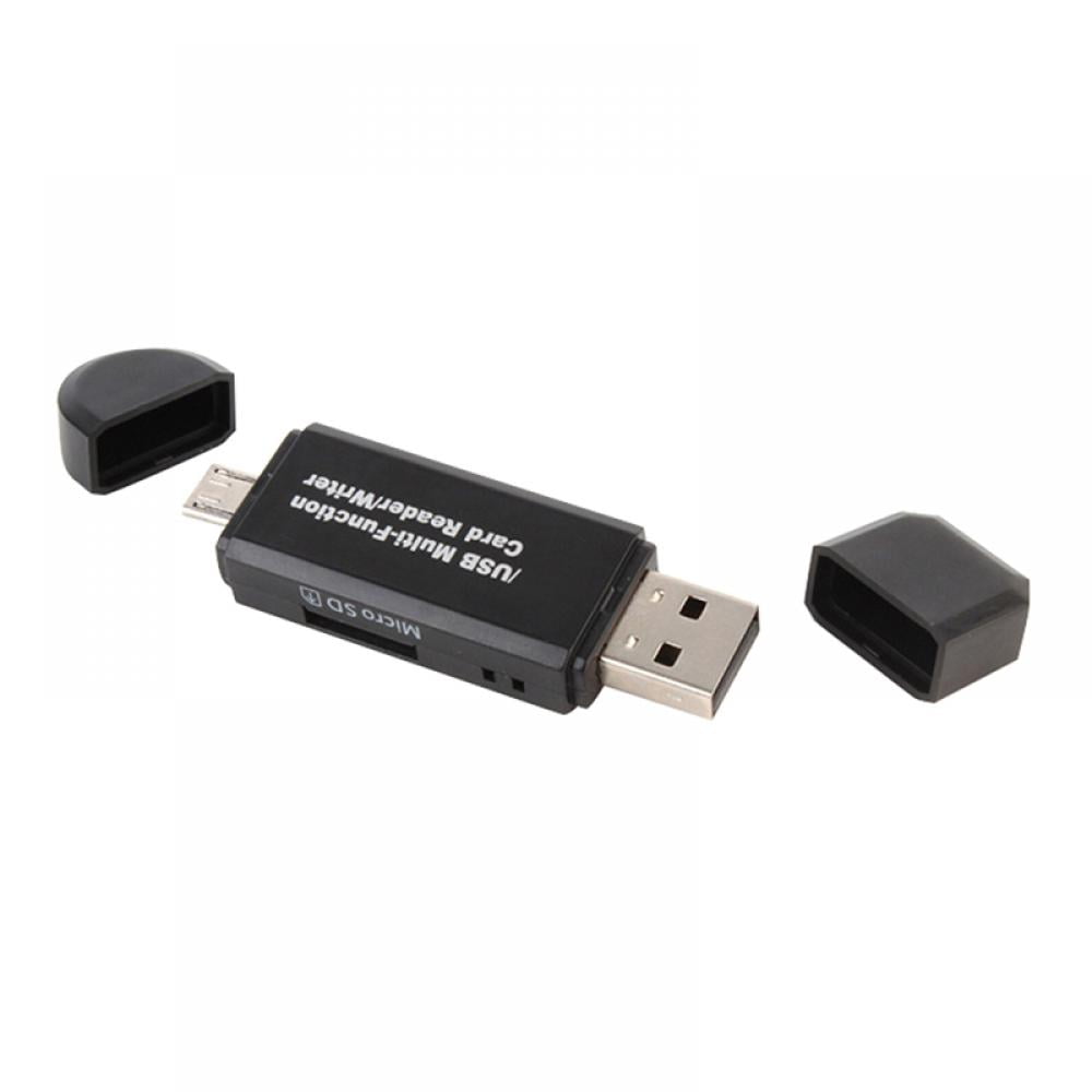 SD Card Reader, 3 in 1 USBC USBA Micro USB Camera Memory Card Reader