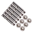 thumbnail image 2 of Tachiuwa 6Pcs Guitare Classique Tuning Chevilles Tuners Machine Têtes Vitesse et Blanc Broches Pièces Style8, 2 of 9