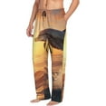 thumbnail image 2 of Yiaed Sunset Dancing Dolphin A Print Men's Lounge Pants, Loose PJ Bottoms, Long Pajama Pants for Men-X-Large, 2 of 5