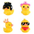 thumbnail image 2 of Accesorios para Tenis Prichos Shiny Duck Multicolor de Plástico 4 Piezas por Empaque, 2 of 4