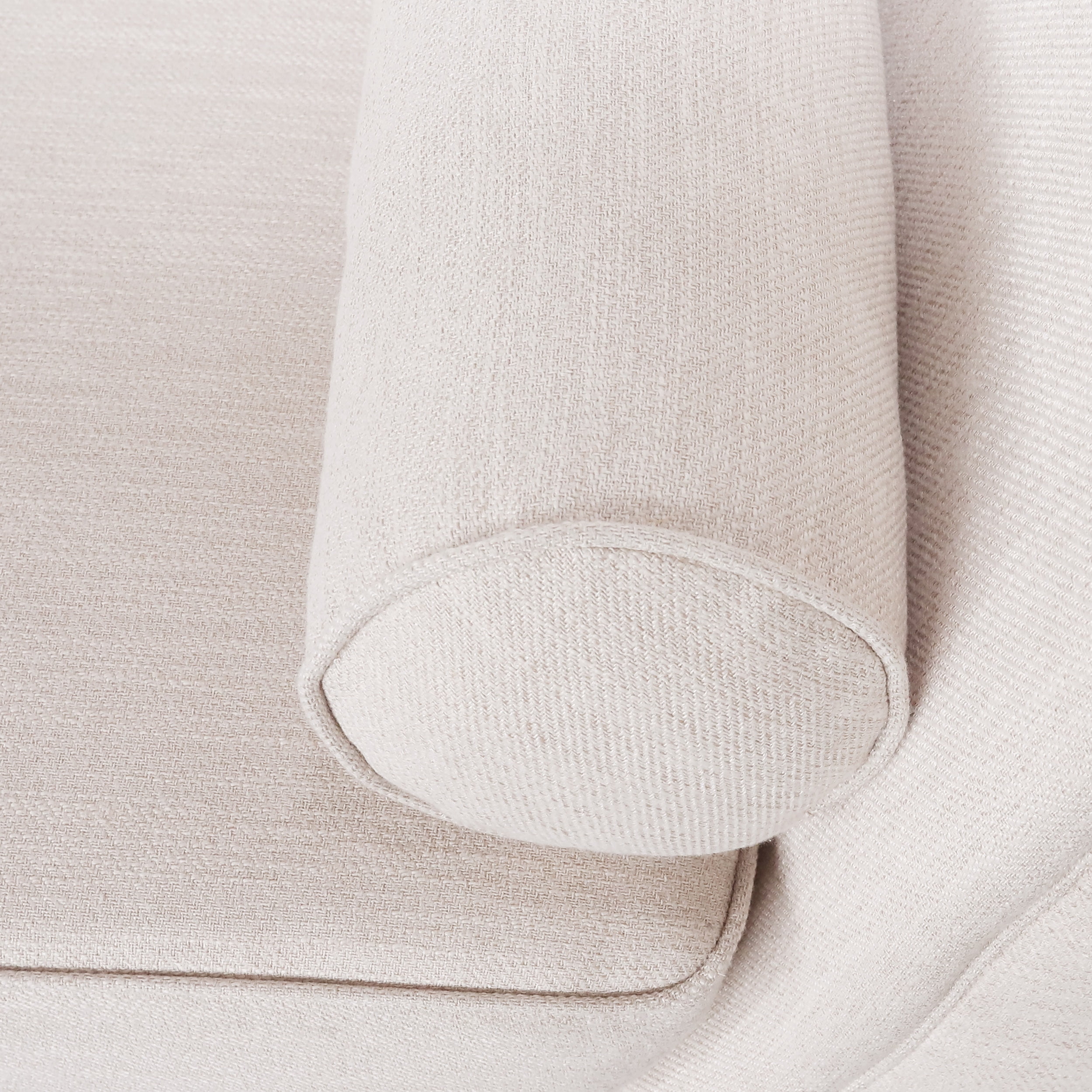 Noble House Xane Indoor Fabric Chaise Lounge With Bolster Pillow, Beige