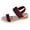Red, variant on YLYL Women's Espadrilles Wedge Platform Sandals Open Toe Elastic Ankle Strap Dressy Casual Slip on Summer Shoes