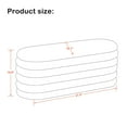 thumbnail image 2 of MCombo Storage Ottoman Bench, Upholstered Fabric End of Bed Bench with Storage, 47’’ Oval Footstool for Bedroom, Living Room, Entryway W495(Cream White), 2 of 9