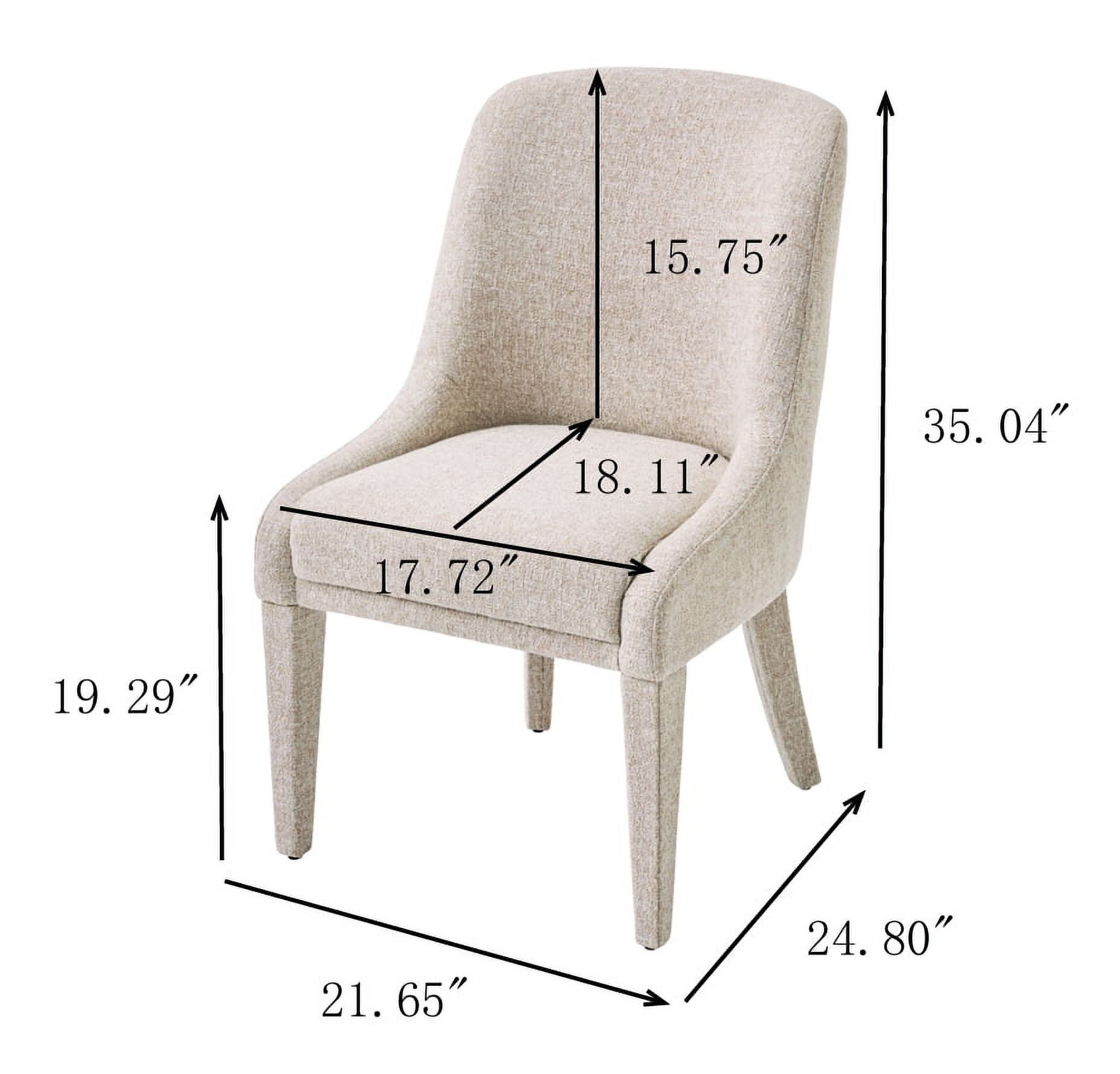 Better Homes & Gardens Windsor Upholstered Dining Chair 2 Pack, Wheat
