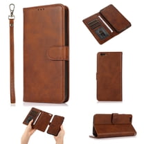 iPhone 6 Case, Cover for iPhone 6S, Allytech Detachable Case Support Magnetic Car Mount Case with Lanyard Card Holder Wallet Vegan Leather Shockproof Stand Case for iPhone 6/iPhone 6S(4.7"), Brown