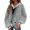 Gray, variant on Vedolay Casual Jackets Women's Casual Open Front Long Sleeve Work Business Lapel Jacket with Pockets,Green XXL