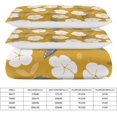thumbnail image 2 of HAHDAXIA Flower Pattern Design Bedding Solid Comforter Set for All Seasons 3 Pieces(1 Comforter+2 Pillowcases) Soft Microfiber Bedding Set King(102"x90"), 2 of 7