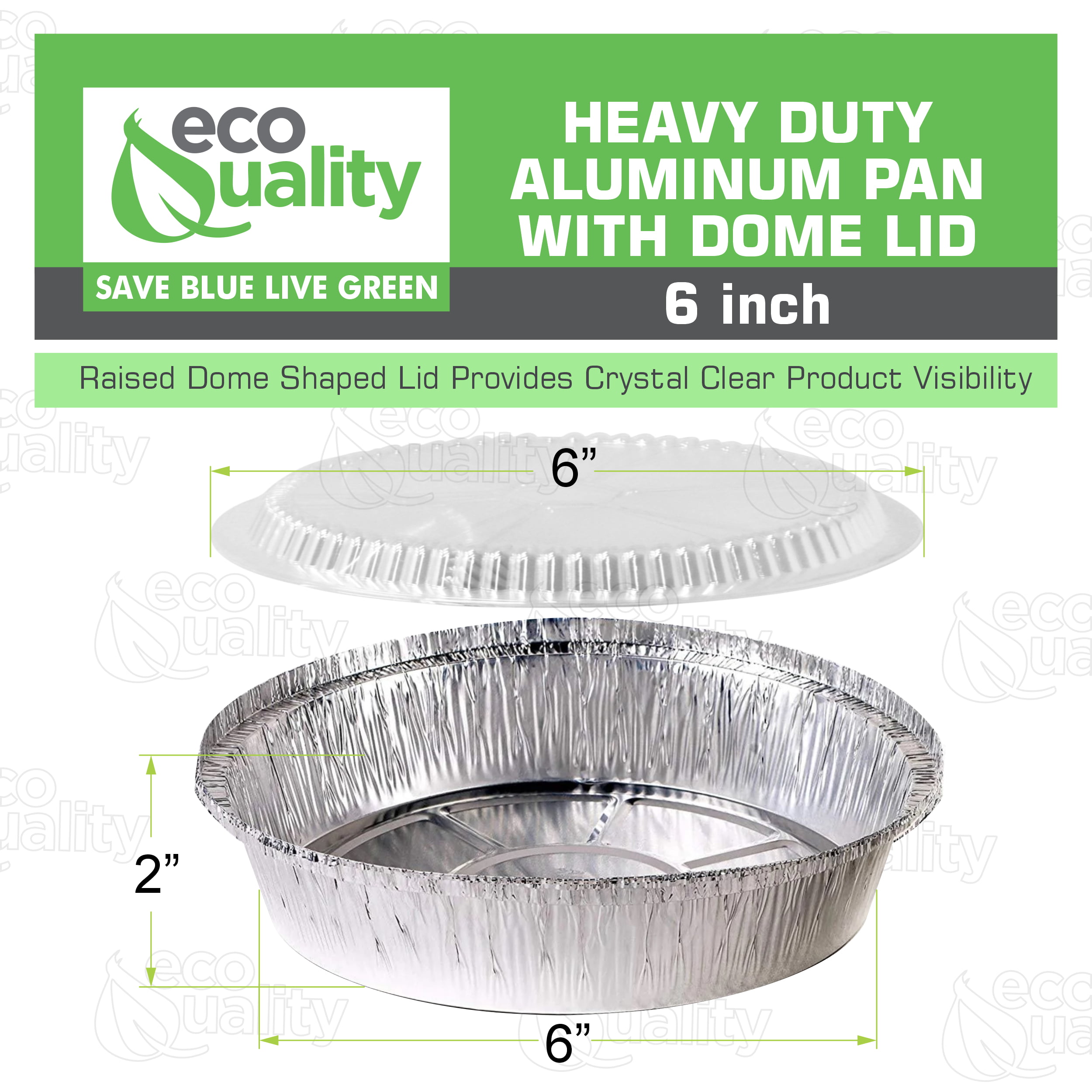 20 x NEW SQUARE Aluminium Foil Tray 6 X 6 with LIDS Disposable dishes  Baking