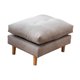 thumbnail image 4 of Taburete reposapiés,Taburete reposapiés otomano con patas de madera antideslizantes,Sofá tapizado reposapiés de terciopelo para sofá sillón,Reposapiés rectangular Banco gris claro, 4 of 9