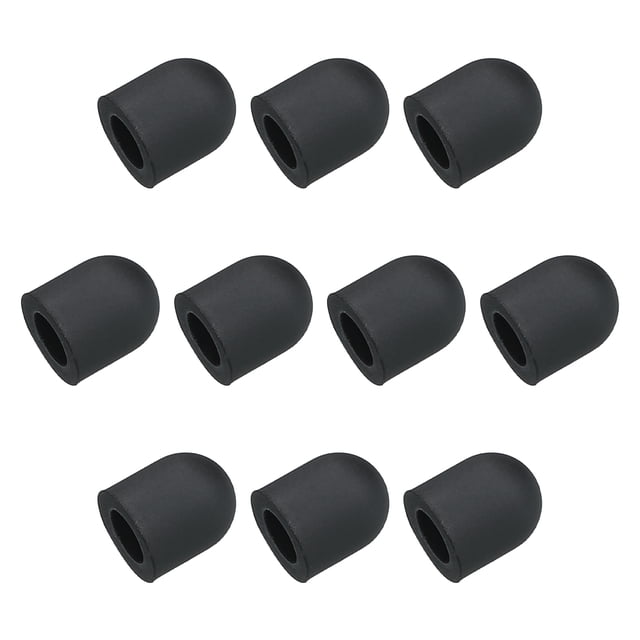 Unique Bargains 15pcs stylus pen tips made of conductive silicone rubber, designed as universal replacements for capacitive touch screen pens. Each tip measures 6mm in diameter and 7mm in total length, offering high precision and durability for sketching, drawing, writing, and gaming on tablets and smartphones. Suitable for professionals like designers and architects, and compatible with Android and Samsung tablet styluses.