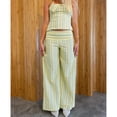 thumbnail image 3 of EASYBRAUS Women Stripe Halter Top Wide Leg Pants Set Summer Casual Outfit, 3 of 7