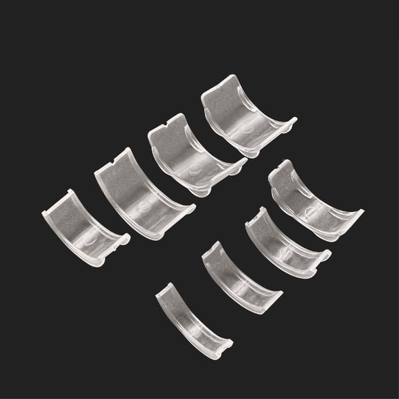 DESIGNICE 8 Pcs Clip-On Invisible Ring Size Adjuster for Loose Rings,Guard Spacer Sizer Fit Any Ring,Ring Guards for Loose Rings