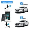 thumbnail image 4 of hefilesy Car Alarm System Remote Control Auto Door Central Keyless Entry Lock Truck Automotive LED Light Security Intelligent, 4 of 10