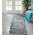 thumbnail image 5 of Nourison Passion Floral Denim 2'2" x 7'6" Area Rug, (2x8), 5 of 7