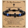 thumbnail image 1 of Pulsera Alissl Cruz con Cuentas de Ojo de Tigre Ajustable para Niños, 1 of 6