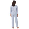 thumbnail image 6 of Aria Women's 100% Cotton 3/4 Sleeve V-Neck Top and Pant Pajama Set, 2pc Set, Sizes S-3X, 6 of 7