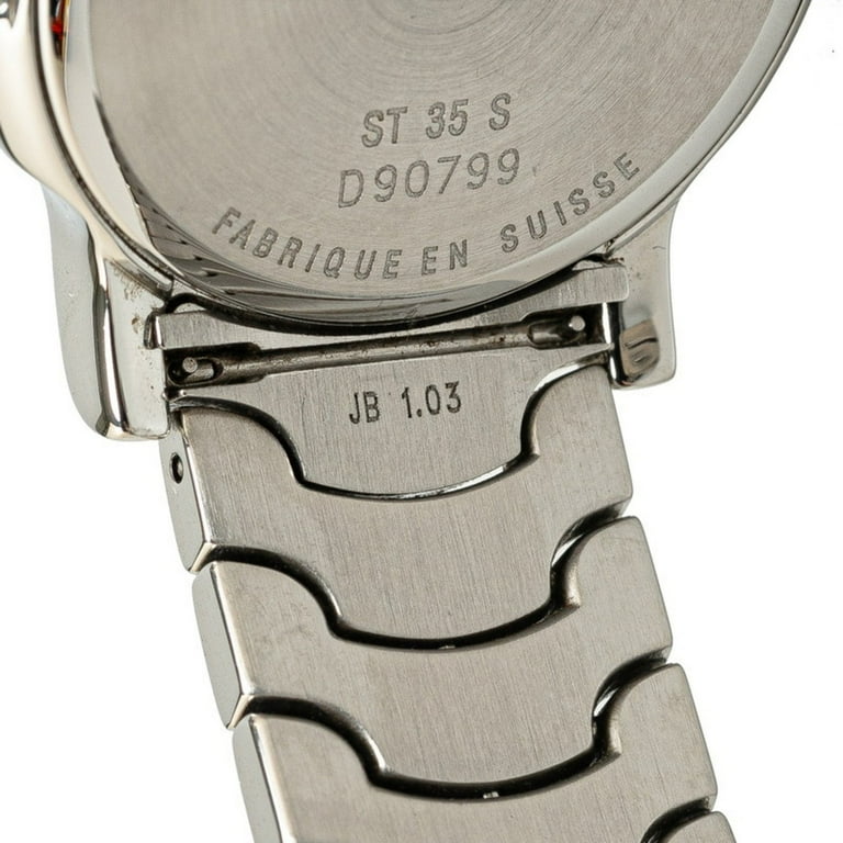 Pre-Owned BVLGARI Solotempo Watch ST35S Quartz Silver Dial