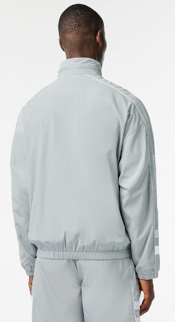 Lacoste GREY Men's Contrast Details Water-Resistant Zip-up Jacket