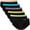 Black With Colorful Waistbands, variant on INNERSY Underwear for Women Black Cotton Hipster Panties Sport Underwear 6- Pack (Large, Black With Colorful Waistbands)