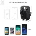 thumbnail image 6 of Gustave Men Waist Belt Bag EDC Pouch Organizer Small Tool Storage Purse Cell Phone Carrying Case for Men Outdoor Travel Hiking, Black, 6 of 12